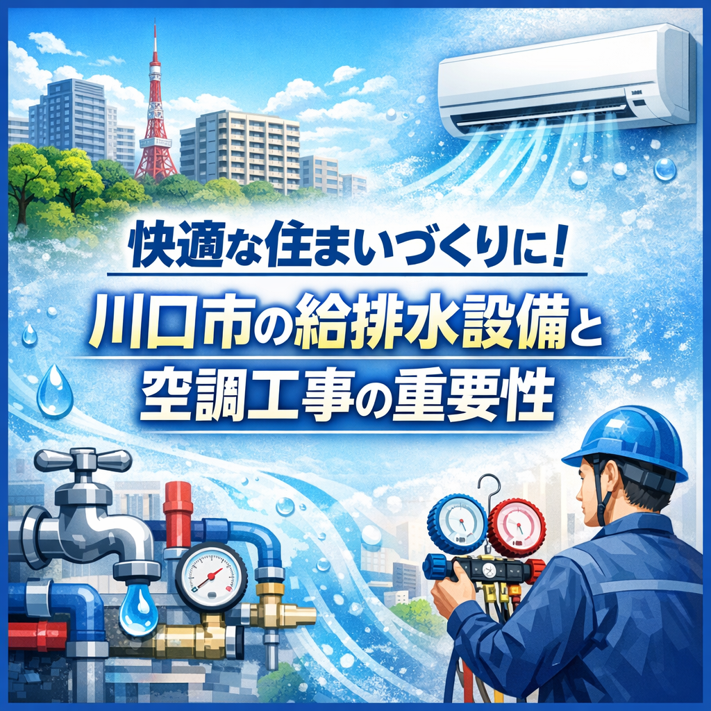 快適な住まいづくりに！川口市の給排水設備と空調工事の重要性