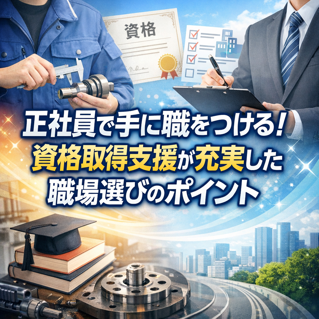 正社員で手に職をつける!資格取得支援が充実した職場選びのポイント
