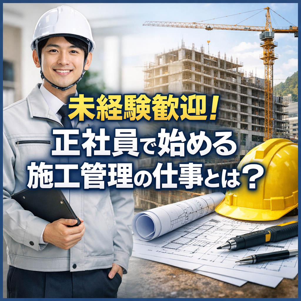 未経験歓迎！正社員で始める施工管理の仕事とは？