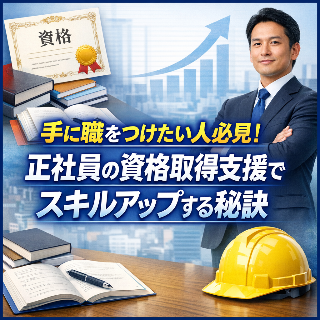 手に職をつけたい人必見！正社員の資格取得支援でスキルアップする秘訣