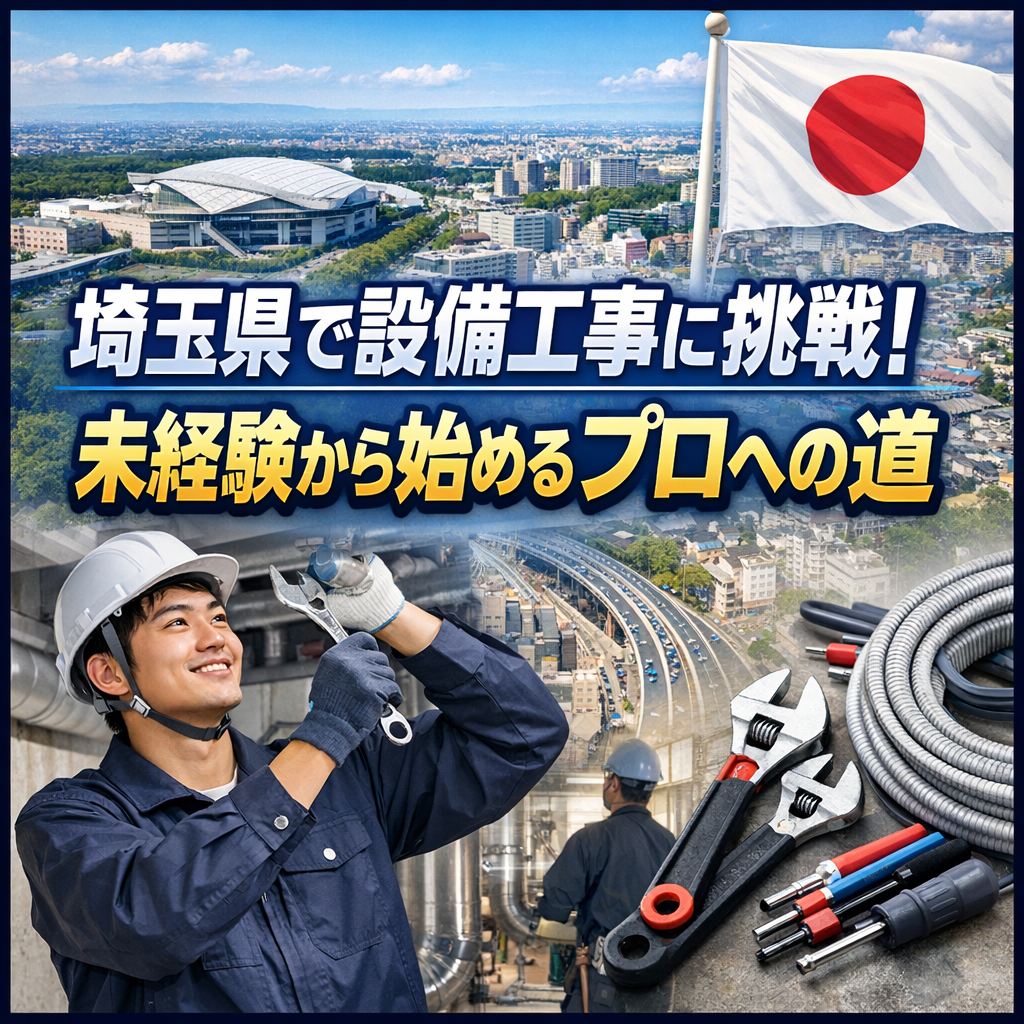 埼玉県で設備工事に挑戦！未経験から始めるプロへの道