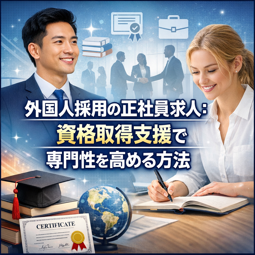 外国人採用の正社員求人：資格取得支援で専門性を高める方法