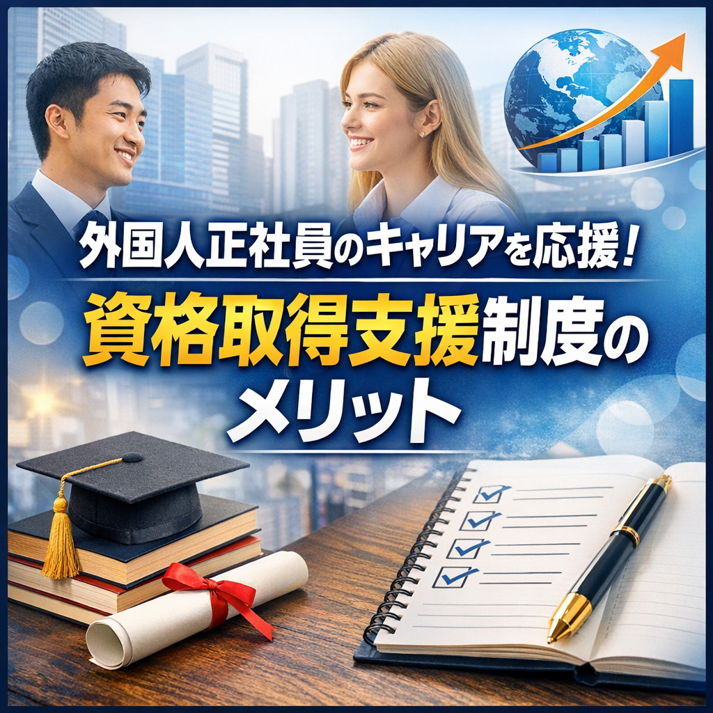 外国人正社員のキャリアを応援！資格取得支援制度のメリット